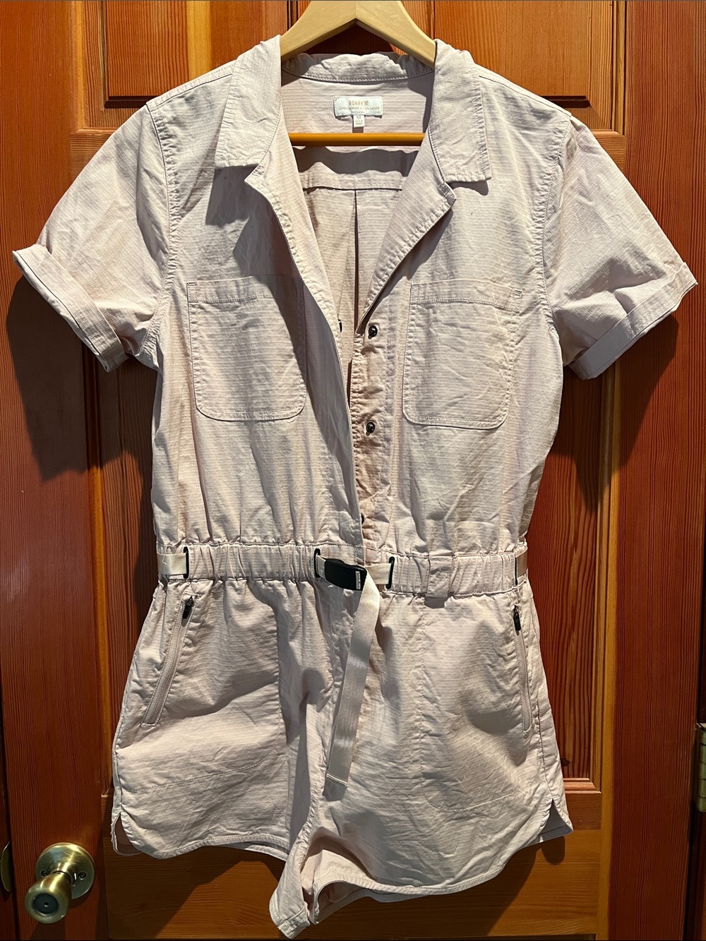 Roark Light Pink Short-Sleeve One-Piece Romper